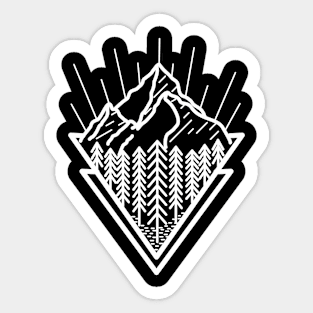 nature mountains Sticker